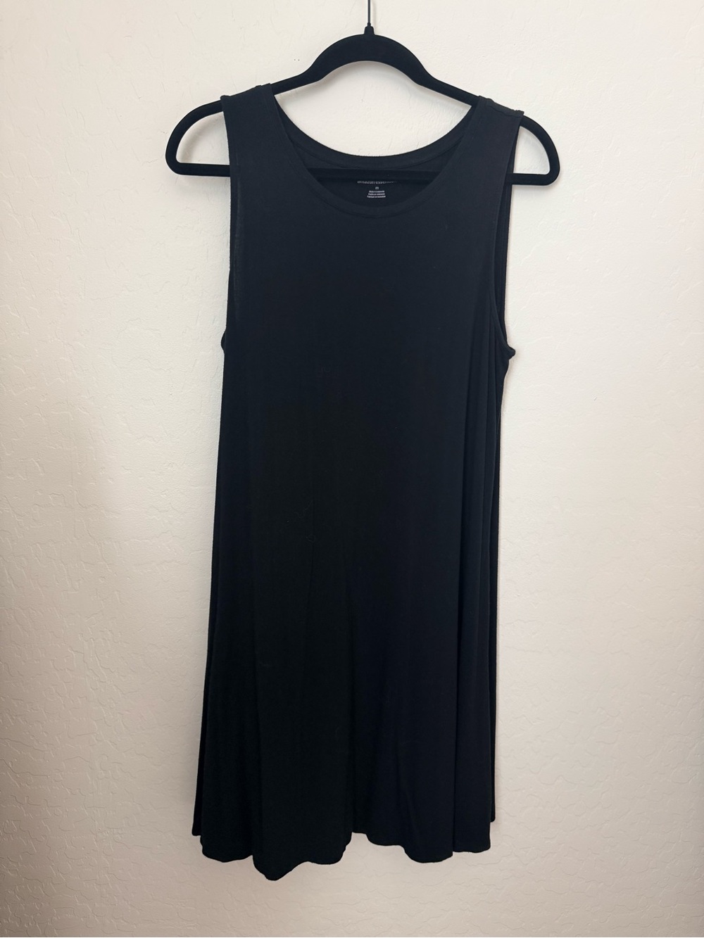 Amazon Essentials Black Sleeveless A-Line Mini Dress